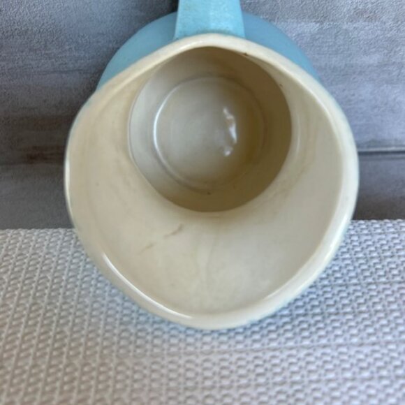 Hull Matte Light Blue Mini Pitcher Creamer Vintage USA A-7 4.25" - Picture 3 of 5